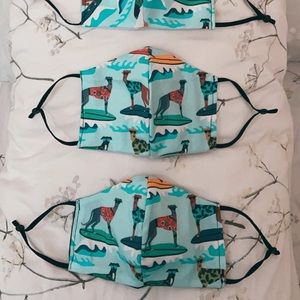 Greyhound Surfer Masks (3 Ply) with Adjustable Straps